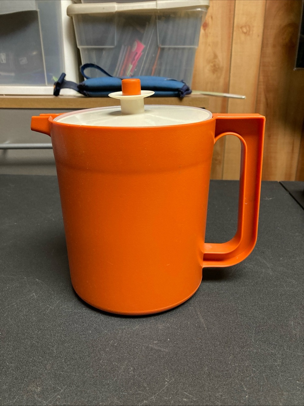 Tupperware harvest orange 1.5 L PITCHER vintage 1970s